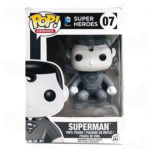 Dc Superman (#07) Black And White Funko Pop Vinyl