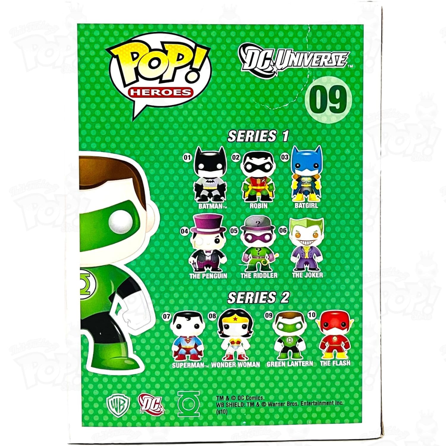 Funko Pop the first release top of The green Latern 09 it has the loop reserved