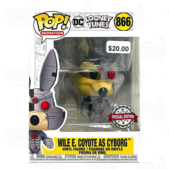 DC x Looney Tunes Wile E. Coyote as Cyborg (#866) special edition - That Funking Pop Store!