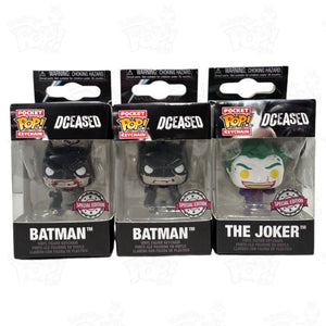 Dceased 3 Pocket Pop Keychain Set - Batman & Joker