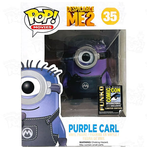 Despicable Me 2 Purple Carl (#35) 2014 Sdcc Funko Pop Vinyl