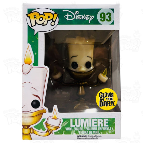 Disney Beauty & The Beast Lumiere (#93) Gitd Funko Pop Vinyl