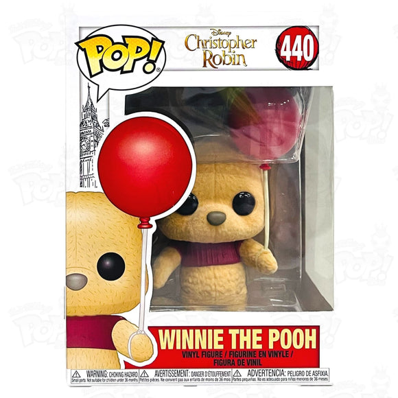 Disney Christopher Robin Winnie The Pooh (#440) Flocked Funko Pop Vinyl