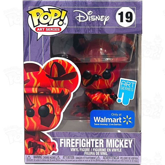 Disney Firefighter Mickey Artist Series (#19) Walmart Funko Pop Vinyl