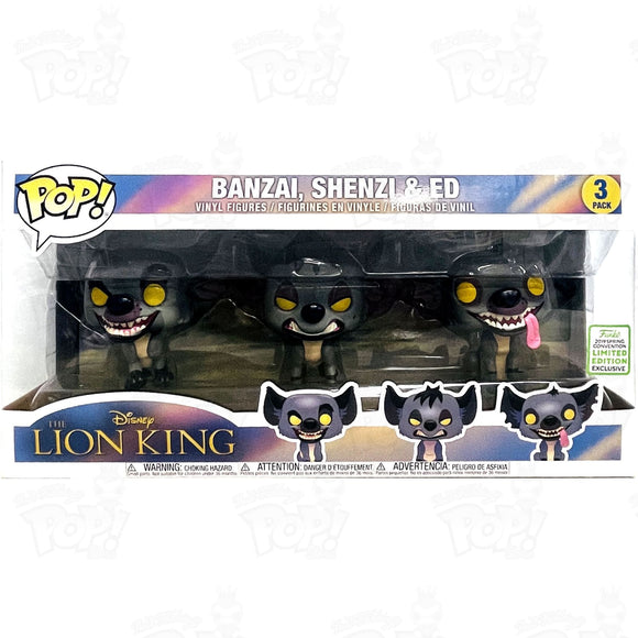 Disney Lion King Banzai Shenzi & Ed (3-Pack) Funko Pop Vinyl