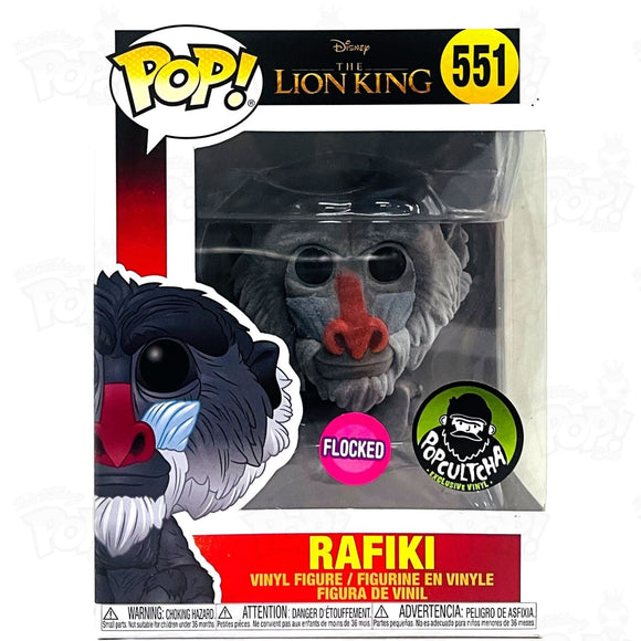 Disney Lion King Rafiki (#551) Flocked Popcultcha Funko Pop Vinyl