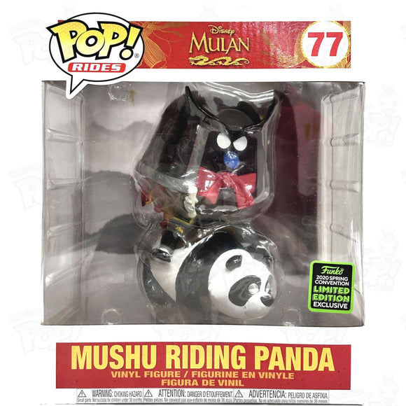 Disney Mulan Mushu Riding Panda (#77) 2020 Spring Convention Funko Pop Vinyl