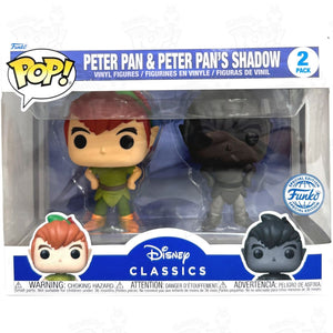 Disney Peter Pan & Shadow (2-Pack) Funko Pop Vinyl