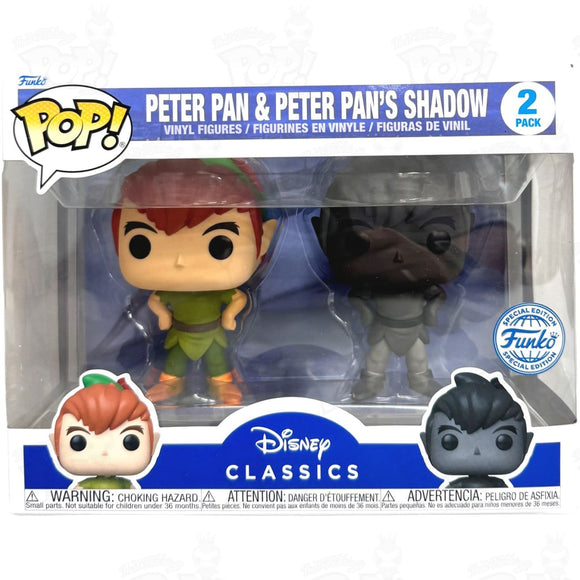 Disney Peter Pan & Shadow (2-Pack) Funko Pop Vinyl