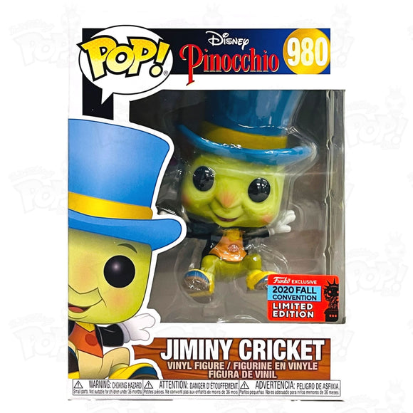 Disney Pinocchio Jiminy Cricket (#980) 2020 Fall Convention Funko Pop Vinyl