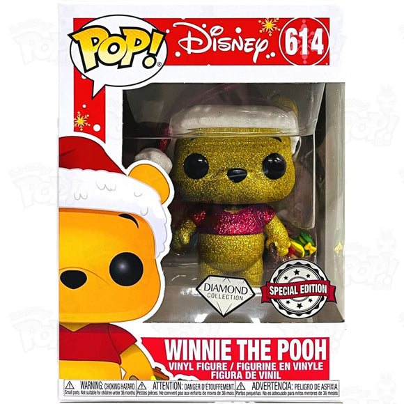 Winnie The Pooh Holiday (#614) Diamond Glitter Funko Pop Vinyl