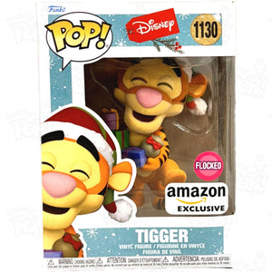 Disney Winnie The Pooh Tigger Holiday (#1130) Flocked Amazon Funko Pop Vinyl