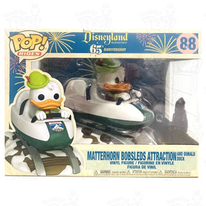 Disneyland 65Th Anniversary Matterhorn Bobsleds Attraction And Donald Duck (#88) Funko Pop Vinyl