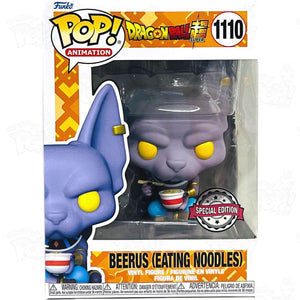 Dragon Ball Super Beerus W/noodles (#1110) Metallic Funko Pop Vinyl