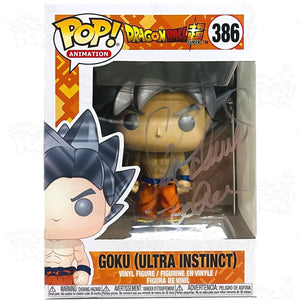 Dragon Ball Super Goku Ultra Instinct (#386) Signed By Sean Schemmel Funko Pop Vinyl