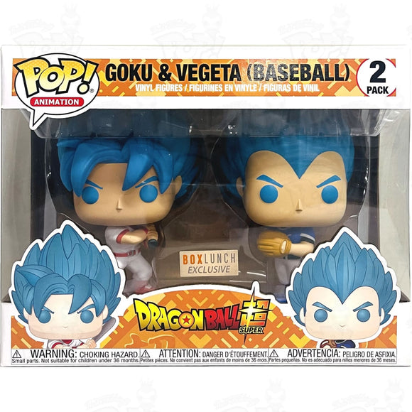 Dragon Ball Super Goku & Vegeta Baseball (2-Pack) Box Lunch Funko Pop Vinyl