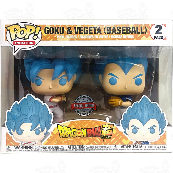 Dragon Ball Super Goku & Vegeta Baseball (2-Pack) Special Edition Funko Pop Vinyl