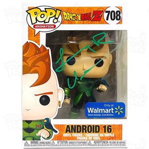 Dragon Ball Z Android 16 (#708) Signed By Jeremy Inman (No Coa) Funko Pop Vinyl