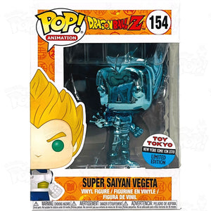 Dragon Ball Z Super Saiyan Vegeta (#154) Blue Chrome Toy Tokyo Funko Pop Vinyl