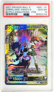 Dragonball Super Ccg: Battle Evolution Booster Sorrel & Hop Fiends Of Universe 9 Eb1-61 Psa 10