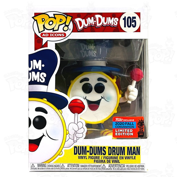 Dum Dums Drum Man (#105) 2020 Fall Convention Funko Pop Vinyl