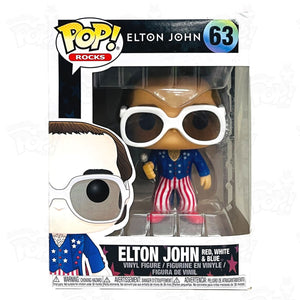 Elton John Red White & Blue (#63) Funko Pop Vinyl