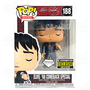 Elvis Presley 68 Comeback Special Diamond Edition (#188) Entertainment Earth Funko Pop Vinyl