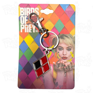 Enamel Keychain: Harley Quinn Diamond Logo (Birds Of Prey)