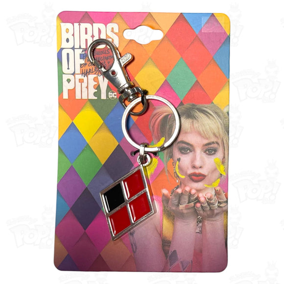 Enamel Keychain: Harley Quinn Diamond Logo (Birds Of Prey)