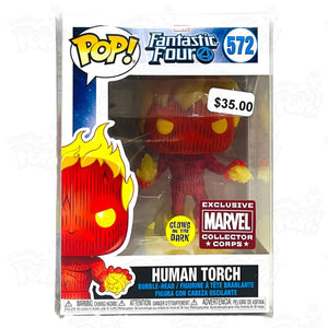 Fantastic Four Human Torch (#572) Marvel Collector Corps GITD - That Funking Pop Store!