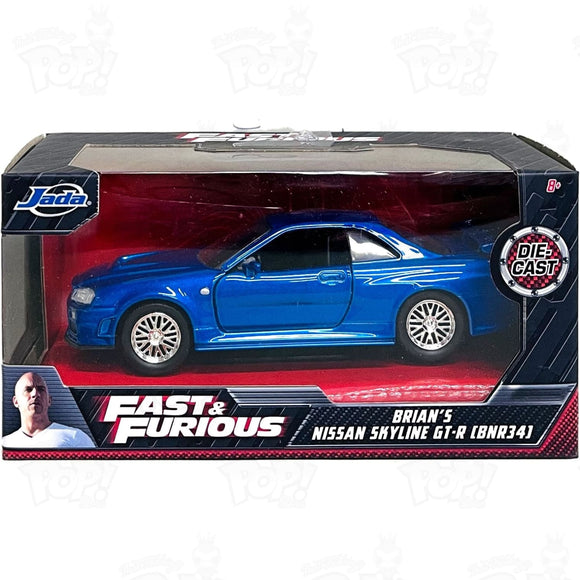 Fast & Furious 1:32 Die Cast: Brians Nissan Skyline Gt-R Bnr34 Blue Loot