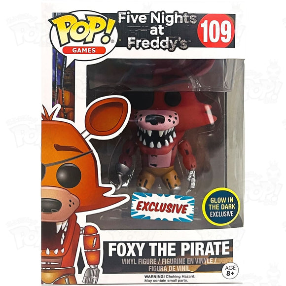 Five Nights At Freddys Foxy The Pirate (#109) Gitd Funko Pop Vinyl