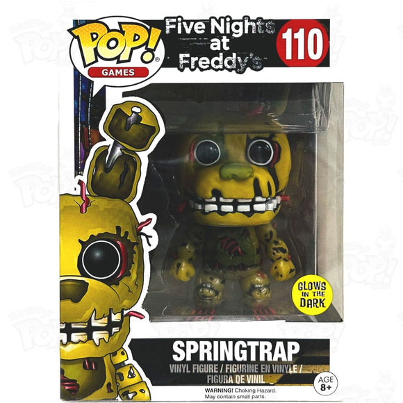 Five Nights At Freddys Fnaf Springtrap Gitd (#110) Funko Pop Vinyl