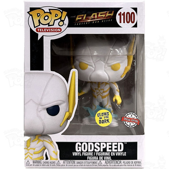 Flash Fastest Man Alive Godspeed (#1100) Gitd Funko Pop Vinyl