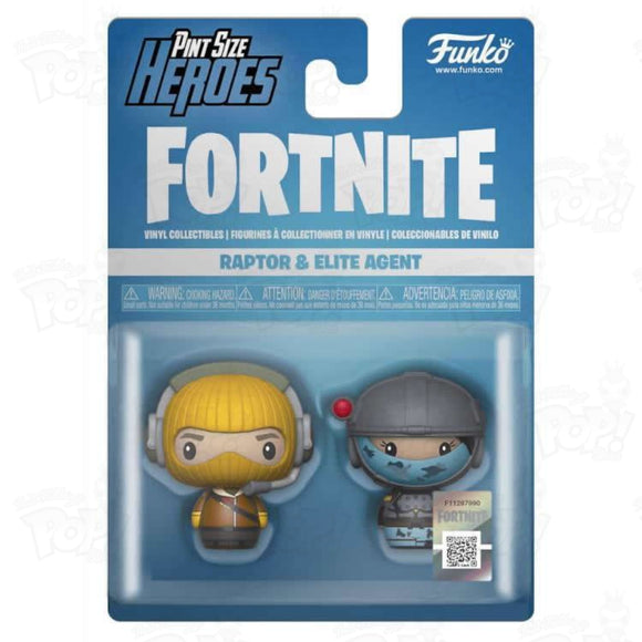 Fortnite Pint Size Heroes Two-Pack Raptor & Elite Agent - That Funking Pop Store!