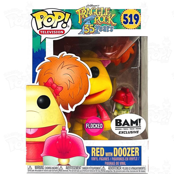 Fraggle Rock Red With Doozer (#519) Flocked Bam Funko Pop Vinyl