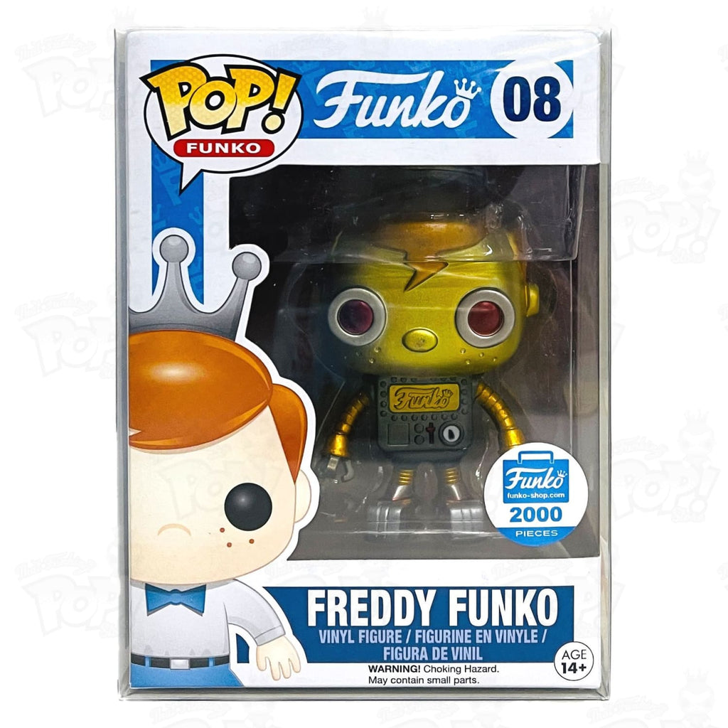 Funko outlets Pop! Freddy Funko gold robot 08