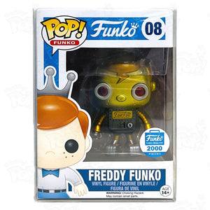 Freddy Funko (#08) Gold Robot Shop 2000Pcs Pop Vinyl