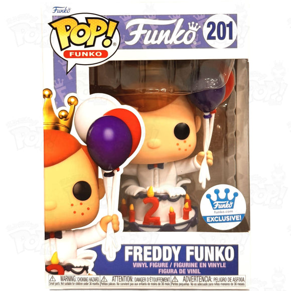 Freddy Funko (#201) Happy Birthday Shop Pop Vinyl