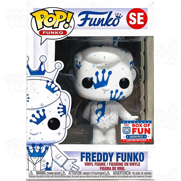 Freddy Funko Art Series (#se) Le 2000Pce Box Of Fun 2021 White & Blue Pop Vinyl
