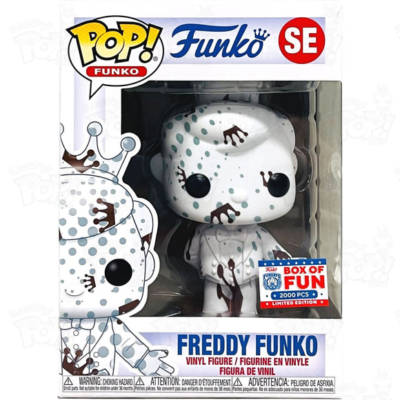Freddy Funko Art Series (#se) Le 2000Pce Box Of Fun 2021 White & Brown Pop Vinyl