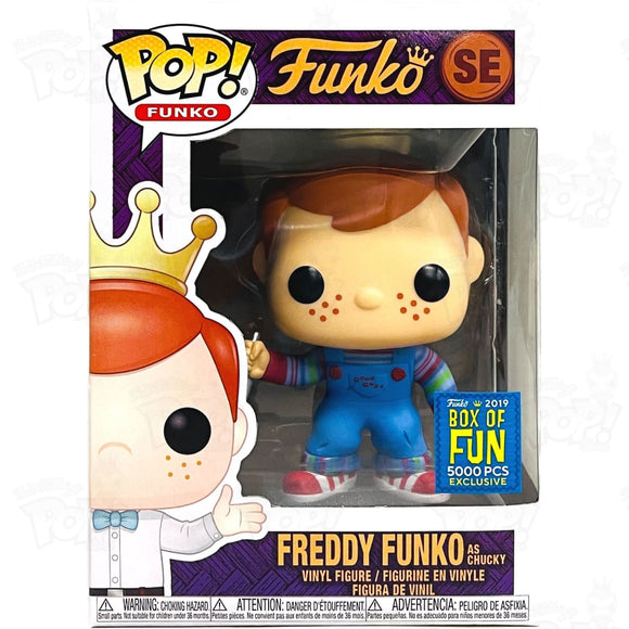Freddy Funko As Chucky (#se) Box Of Fun Pop Vinyl