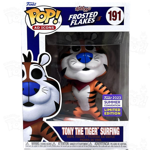 Frosted Flakes Tony The Tiger Surfing (#191) Summer Convention 2023 Funko Pop Vinyl