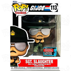 G.i. Joe Sgt Slaughter (#113) Nycc 2022 Funko Pop Vinyl