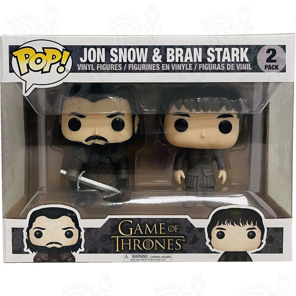 Game Of Thrones Jon Snow And Bran Stark (2-Pack) Funko Pop Vinyl