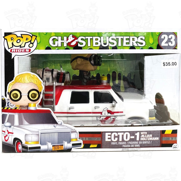 Ghostbusters Ecto-1 With Jillian Holtzmann (#23) Pop Rides Funko Vinyl