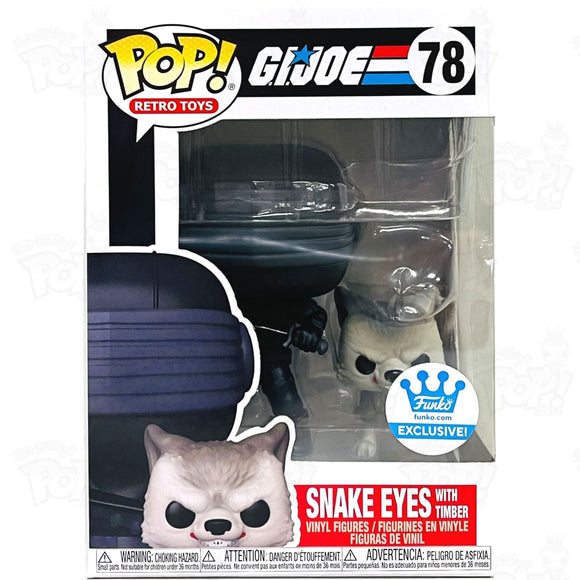 Gi Joe Snake Eyes With Timber (Funko Stickered) Funko Pop Vinyl