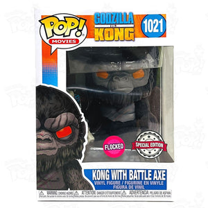 Godzilla Vs King - Kong With Battle Axe (#1021) Flocked Funko Pop Vinyl