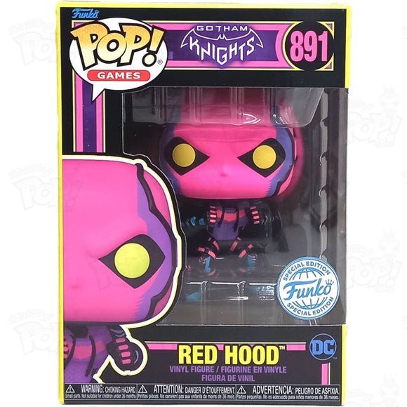 Gotham Knights Red Hood Blacklight (#891) Funko Pop Vinyl