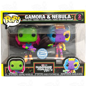 Guardians Of The Galaxy Gamora & Nebula Black Light (2-Pack) Funko Pop Vinyl